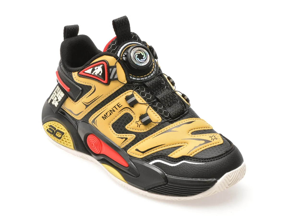 Pantofi Sport Selection Kids Galbeni, 918, Din Material Textil