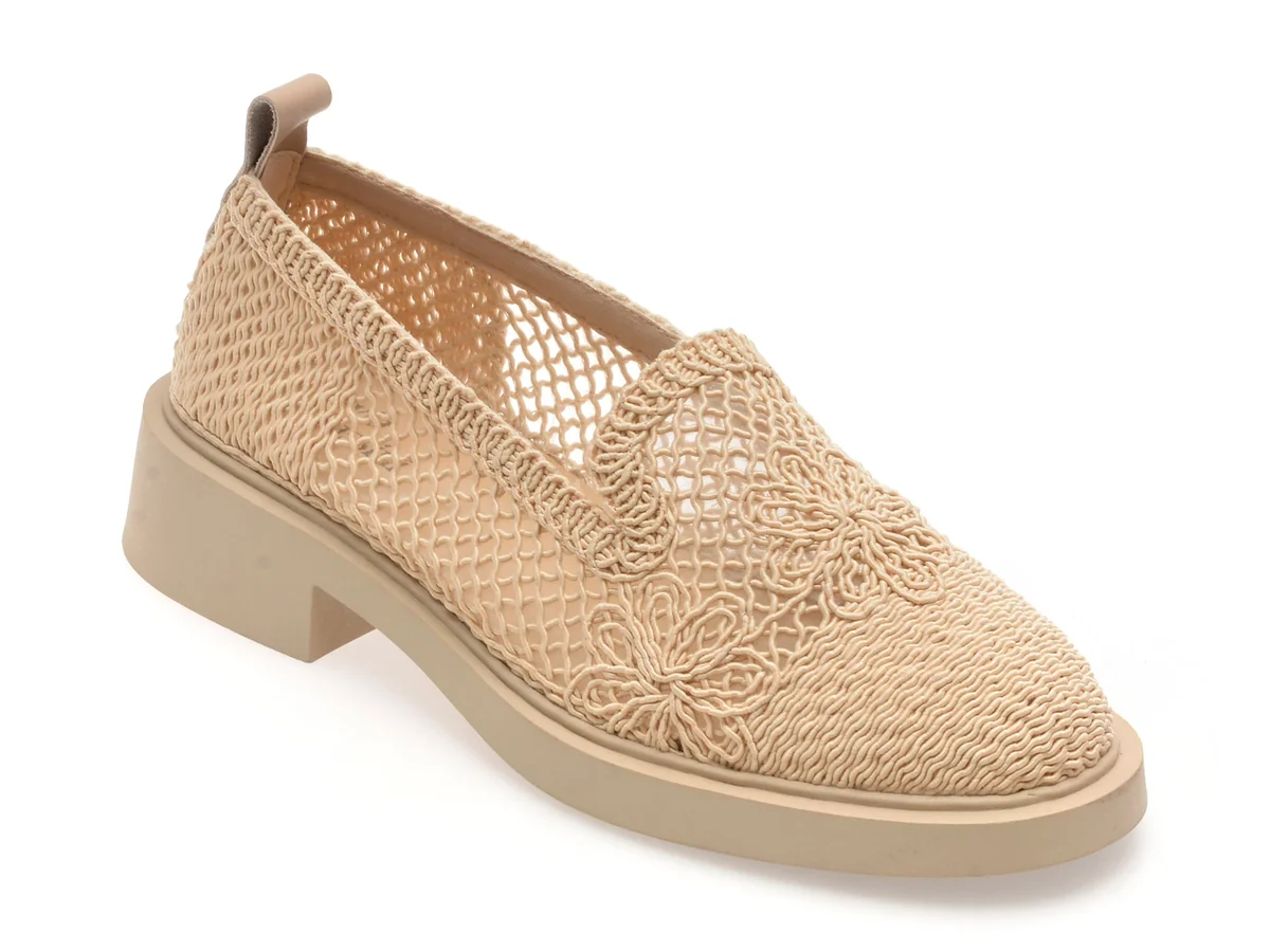 Pantofi Flavia Passini Nude, 1551, Din Material Textil