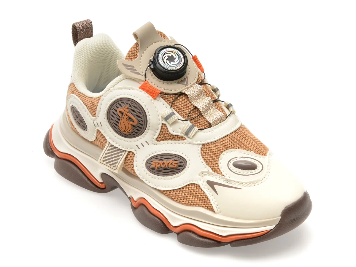 Pantofi Sport Selection Kids Bej, 8076, Din Material Textil