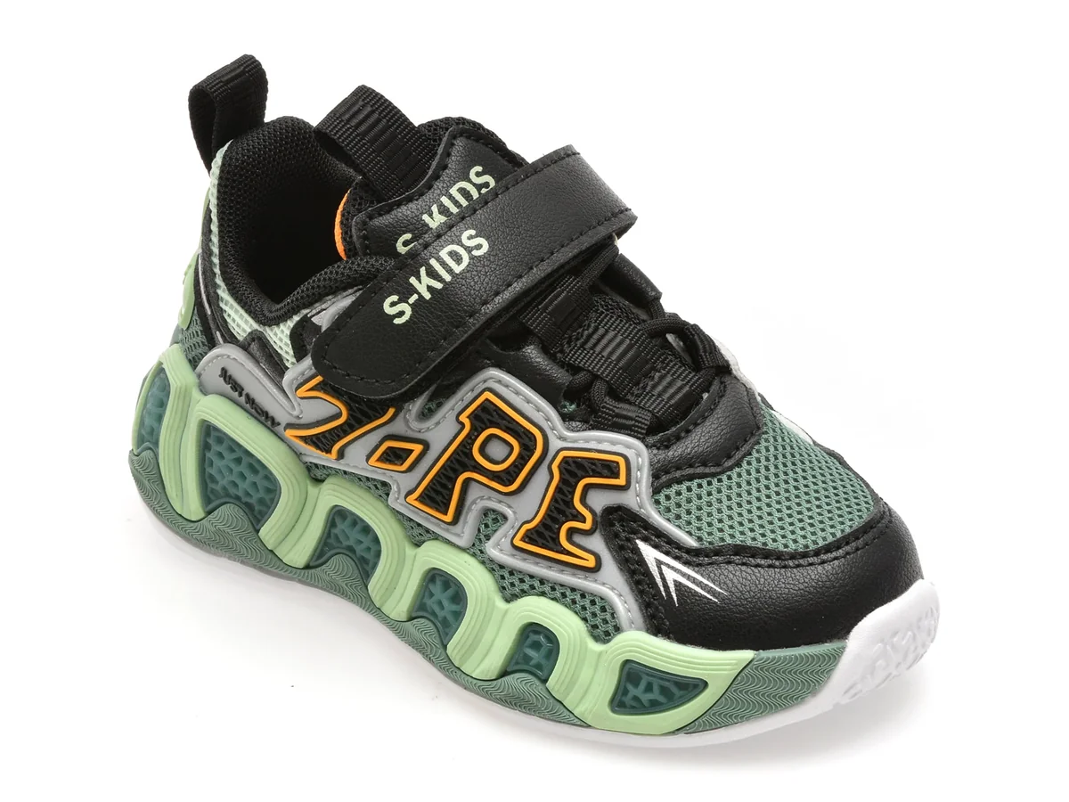 Pantofi Sport Selection Kids Verzi, 1001, Din Material Textil