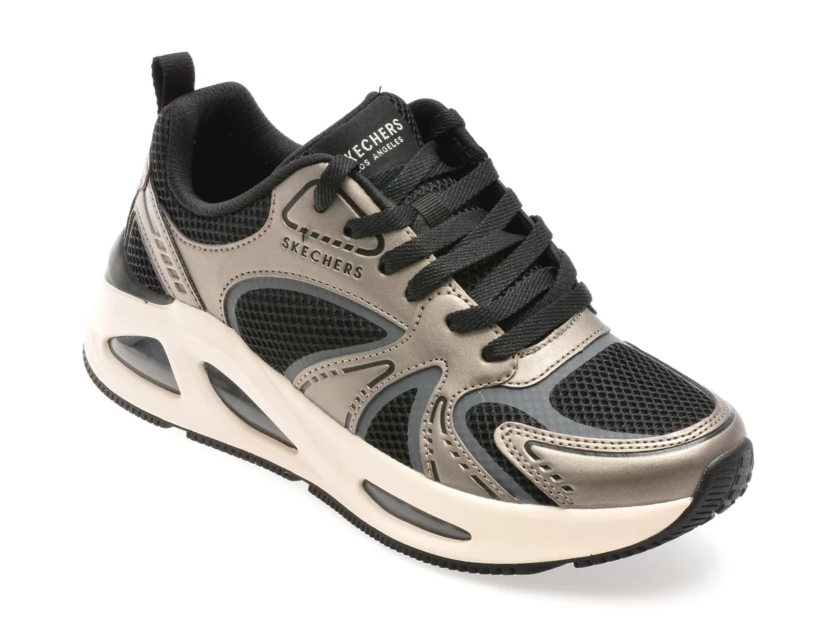 Pantofi Sport Skechers Argintii, Uno Ego, Din Material Textil