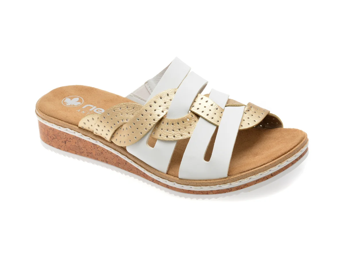 Papuci Rieker Albi, V3678, Din Piele Ecologică