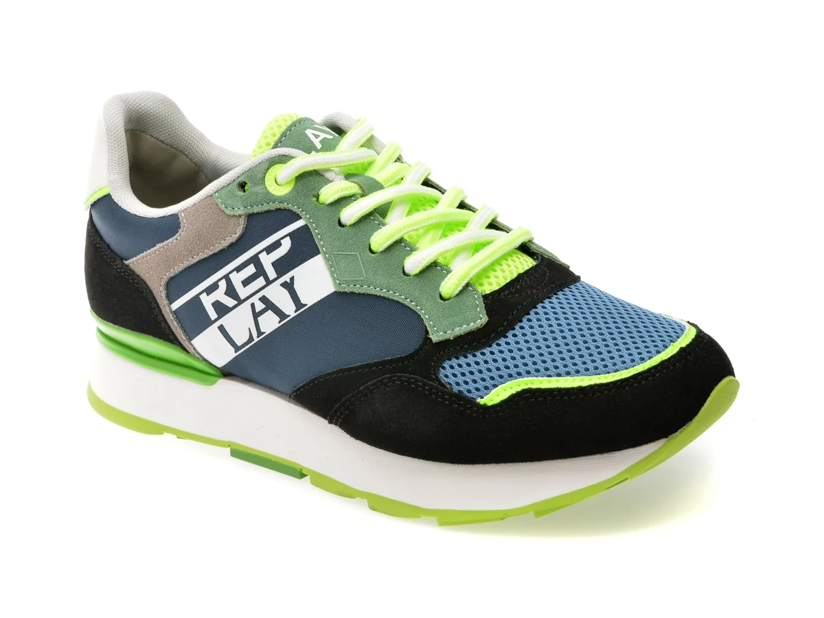 Pantofi Sport Replay Bleumarin, MS6800L, Din Material Textil