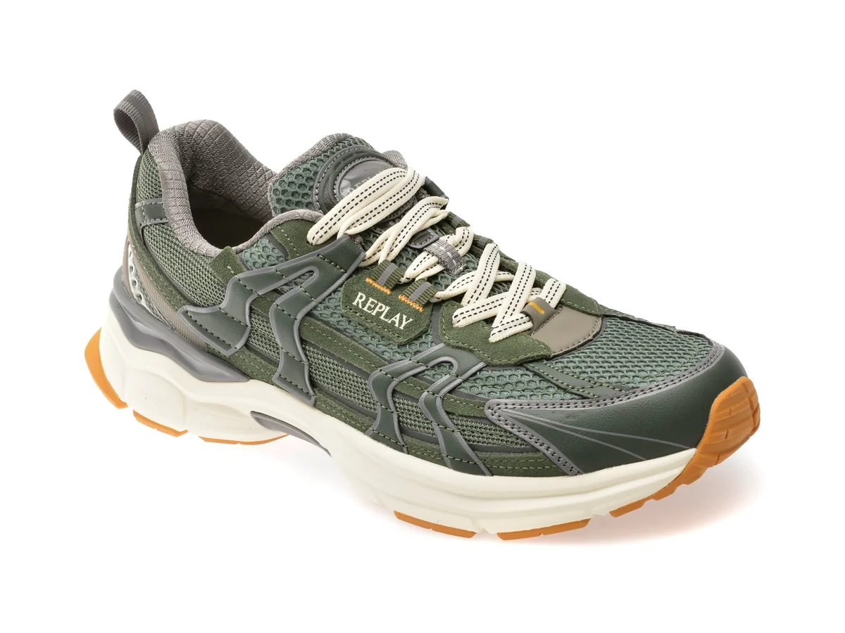 Pantofi Sport Replay Verzi, MSD502T, Din Material Textil