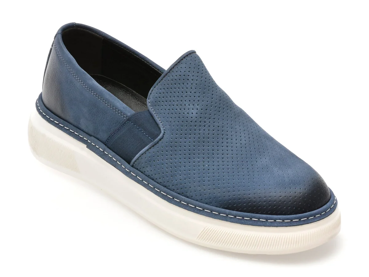 Pantofi Gryxx Albastri, Trl60, Din Nabuc