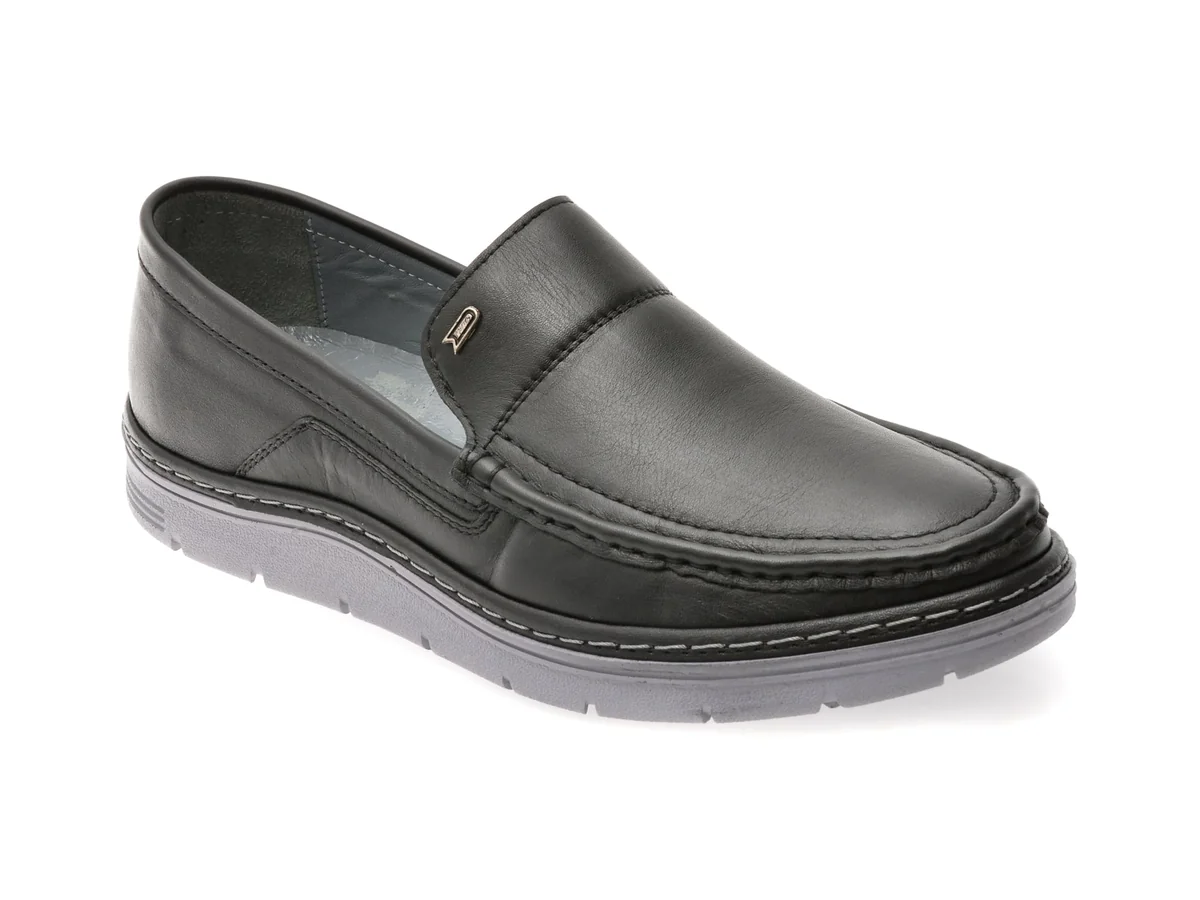 Mocasini Bite The Bullet Negri, Nr229E, Din Piele Naturala