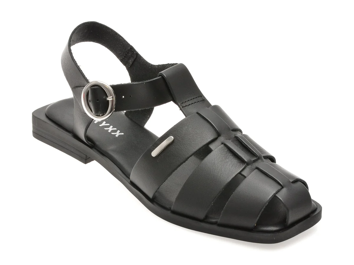 Sandale Gryxx Negre, 336801, Din Piele Naturală