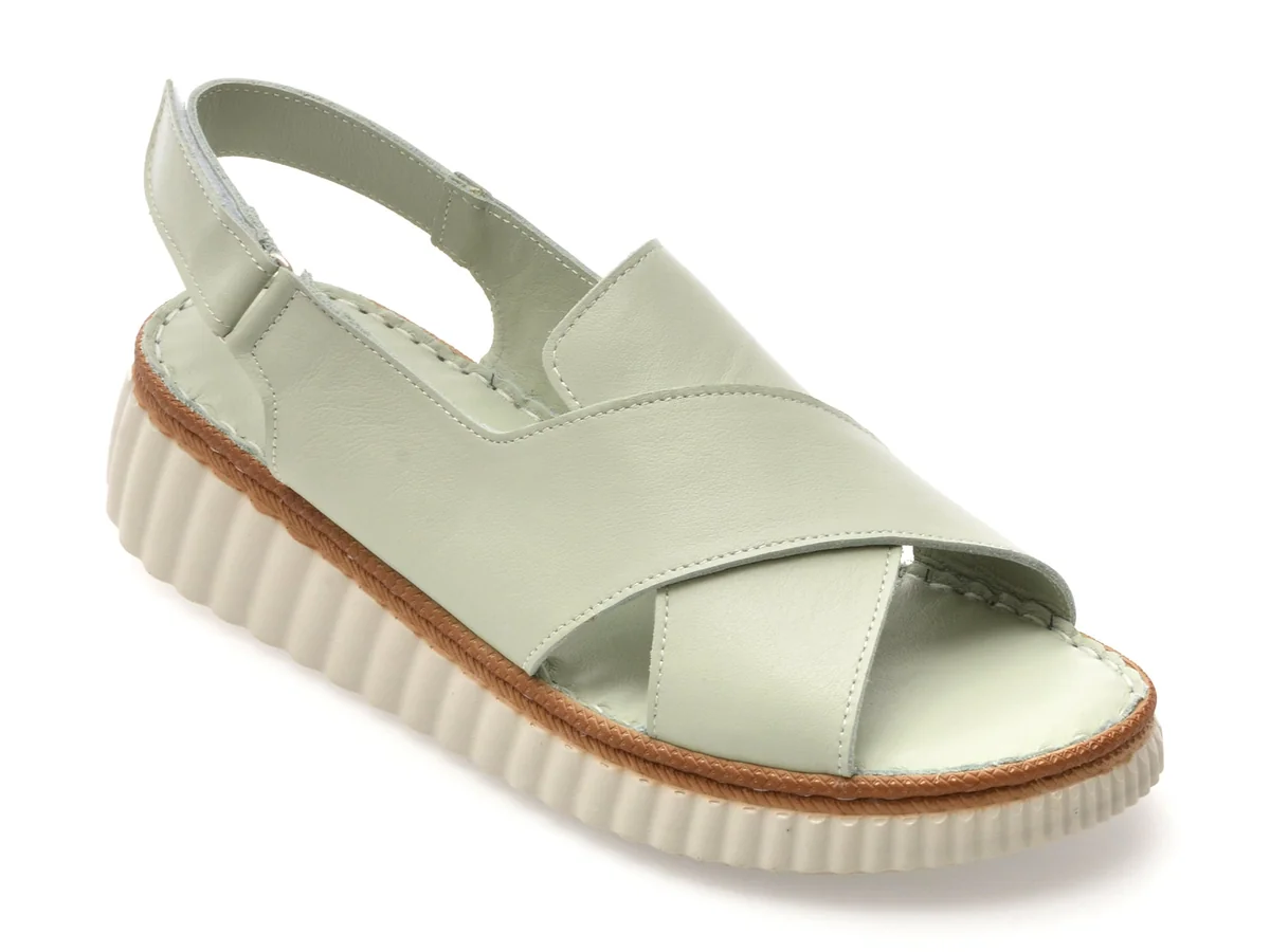 Sandale Gryxx Verzi, CS3205, Din Piele Naturala