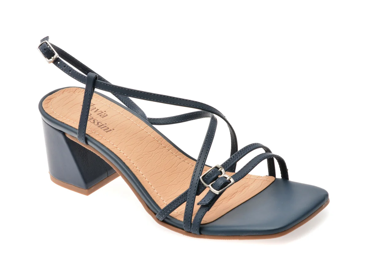 Sandale Flavia Passini Bleumarin, 367903, Din Piele Naturala