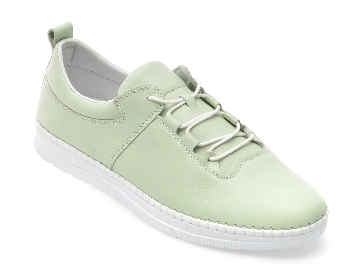 Pantofi Flavia Passini Verzi, Sn105, Din Piele Naturala