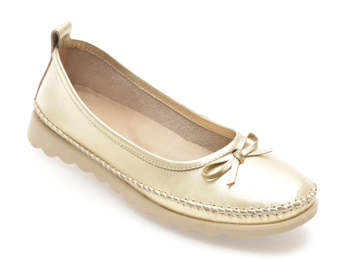 Balerini Gryxx Aurii, EV2815, Din Piele Naturala