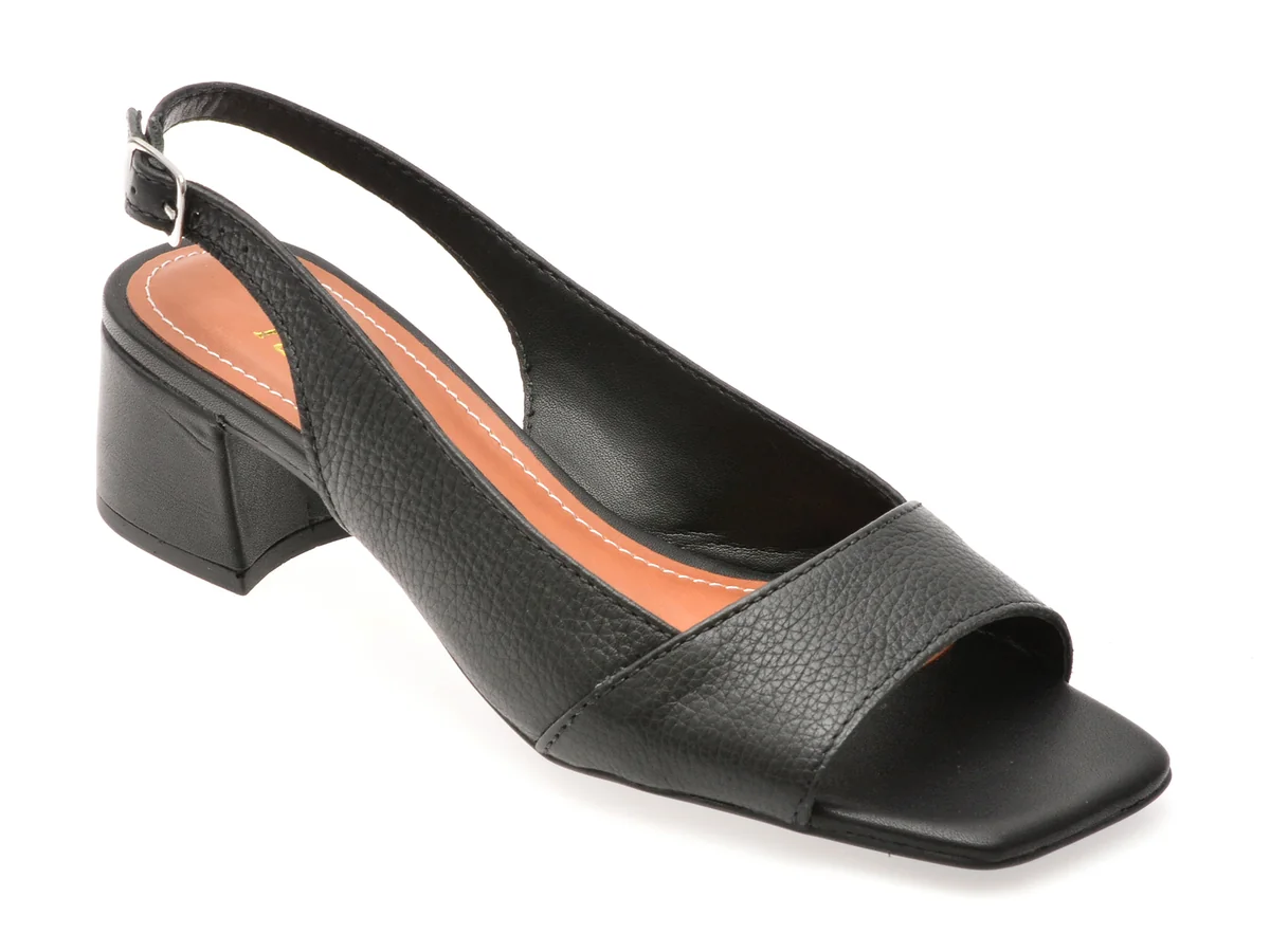 Sandale Flavia Passini Negre 356716, Din Piele Naturală
