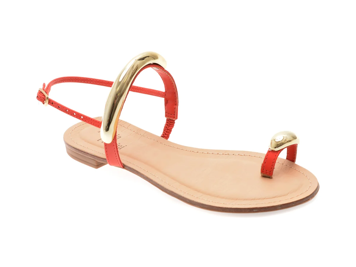 Sandale Flavia Passini Roșii, 368506, Din Piele Naturală