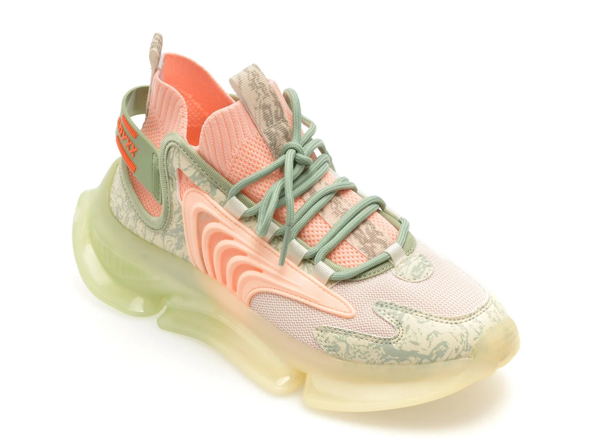 Pantofi Sport Gryxx Verzi, 21016, Din Material Textil