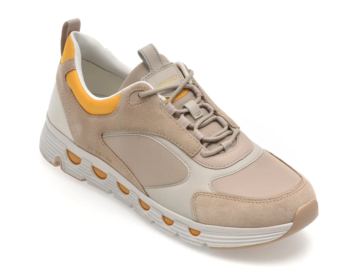 Pantofi Sport Geox Gri, U46HRA, Din Material Textil