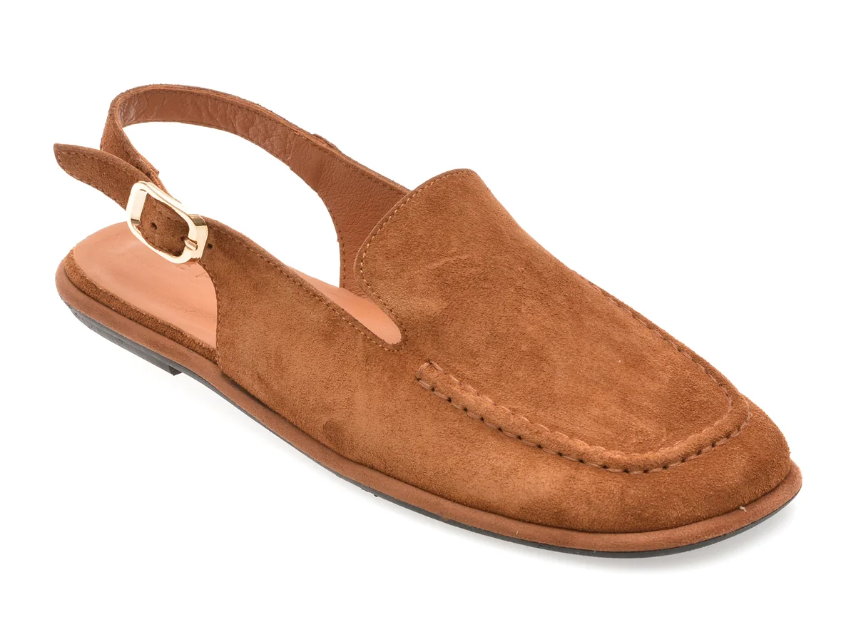 Papuci Epica Maro 4792712 Din Piele Întoarsă