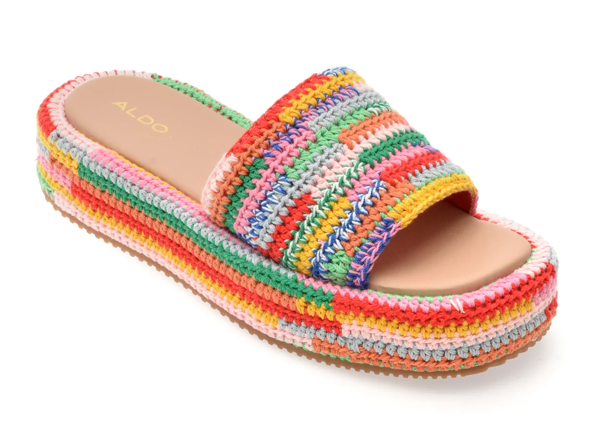 Papuci Aldo Multicolor, Bohemia 961, Din Material Textil
