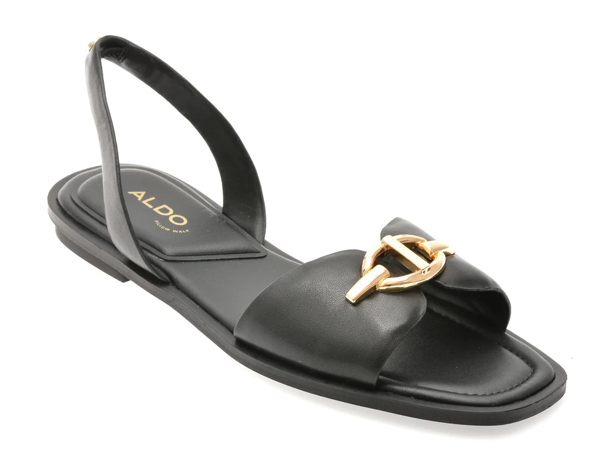 Sandale Aldo Negre Goassi 001 Din Piele Ecologica