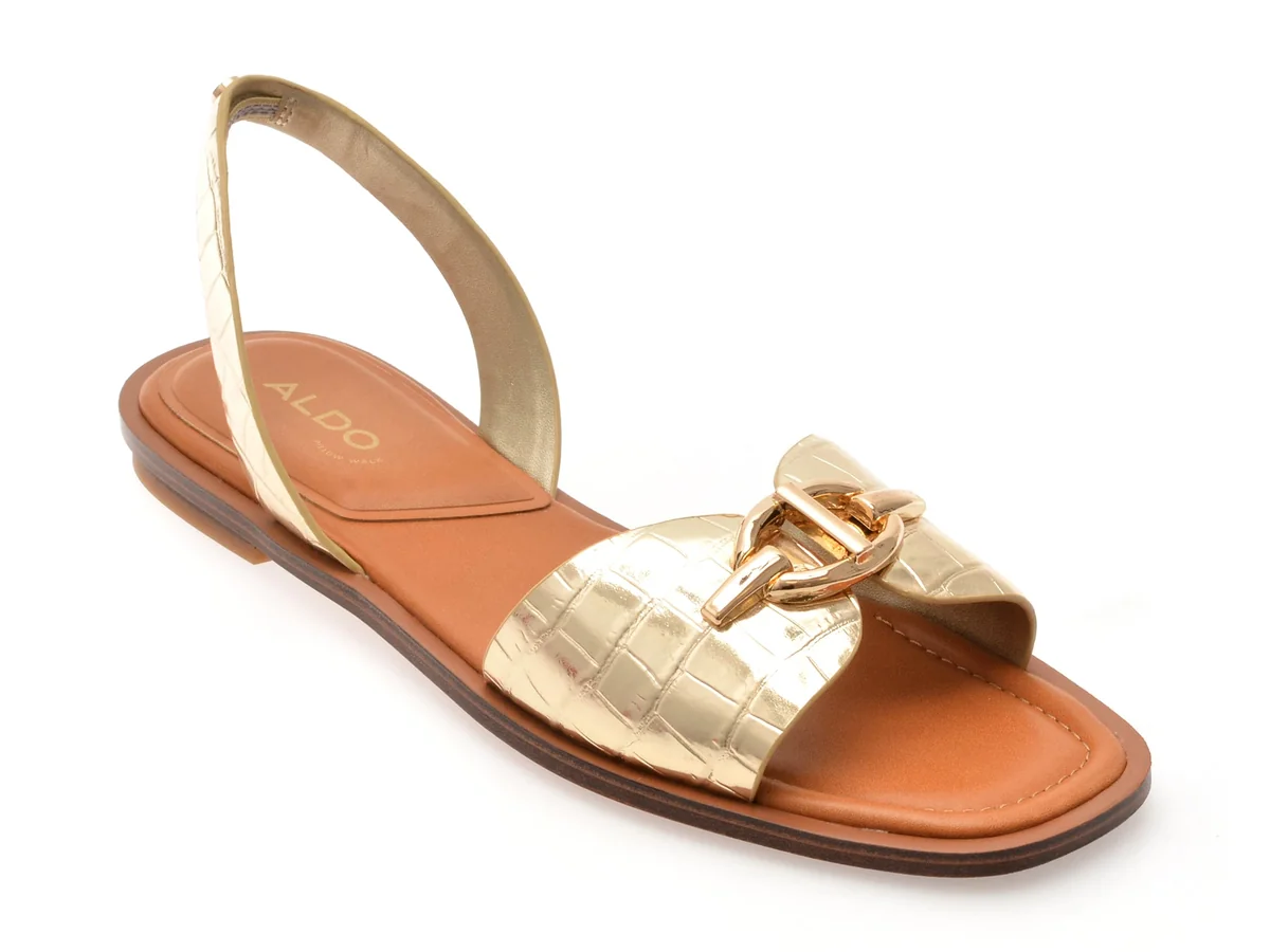 Sandale Aldo Aurii, Goassi 712, Din Piele Ecologică