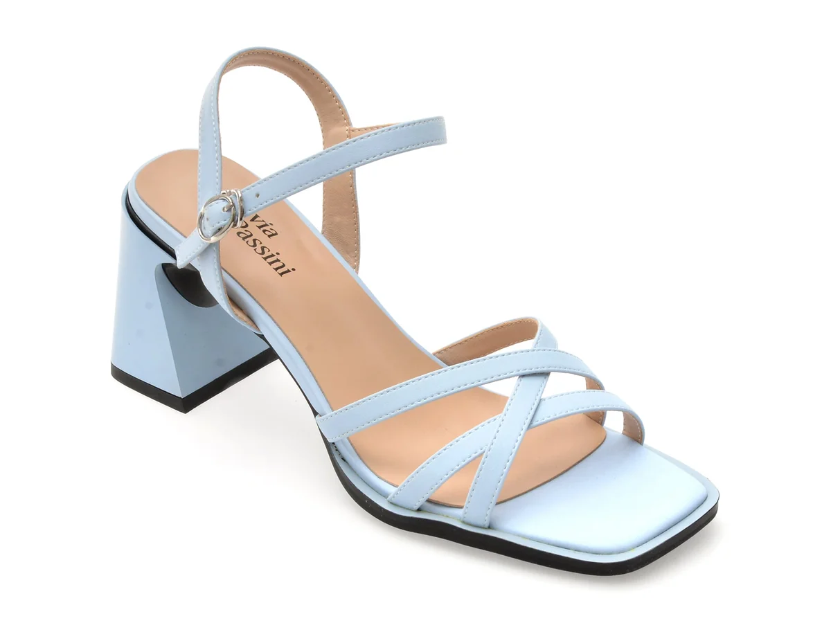 Sandale Flavia Passini Albastre, X8945, Din Piele Naturală