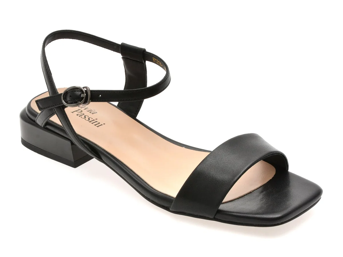 Sandale Flavia Passini Negre X9015 Din Piele Naturala