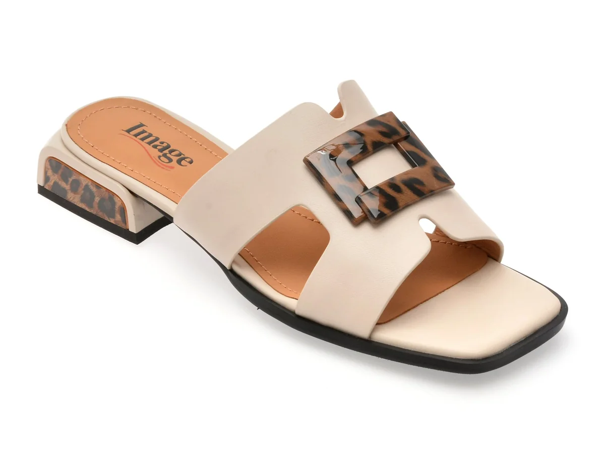 Papuci Image Albi A74 Din Piele Naturala