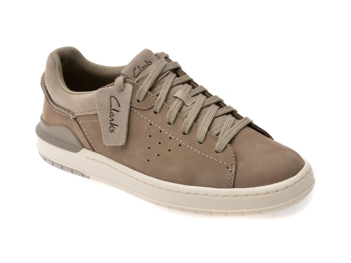 Pantofi Sport Clarks Gri, Courtlite 2 Run, Din Nubuc