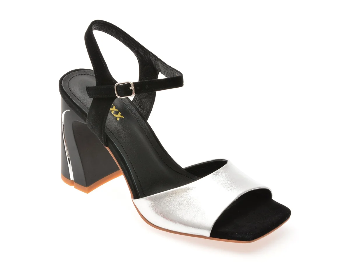 Sandale Gryxx Argintii 32117 Din Piele Naturala