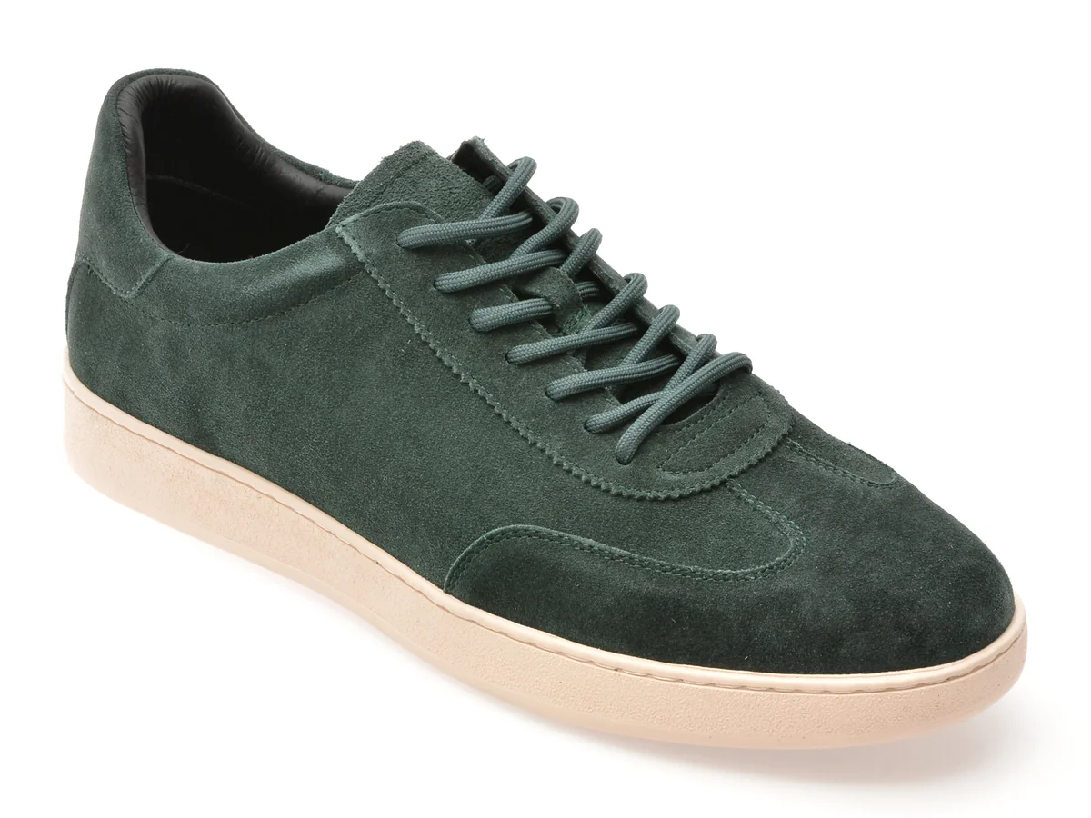 Pantofi Sport Epica Verzi, 672, Din Piele Întoarsă