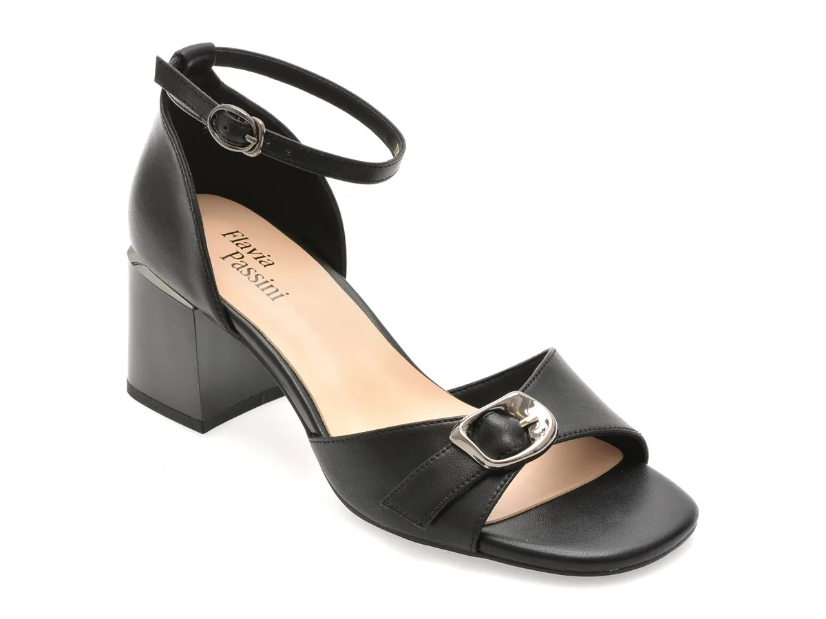 Sandale Flavia Passini Negre V1030 Din Piele Naturala