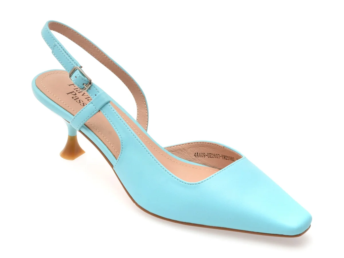 Pantofi Eleganți Flavia Passini Albastri, 4A409, Din Piele Naturală