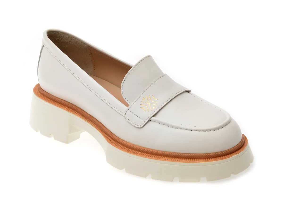 Mocasini Flavia Passini Albi, 6002, Din Piele Naturala