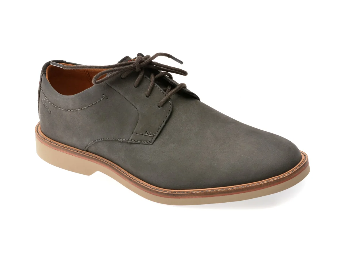 Pantofi Eleganti Clarks Gri, Atticus Lt Lace, Din Năbuc