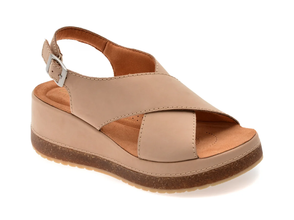 Sandale Clarks Bej, Kassandra Step, Din Năbuc