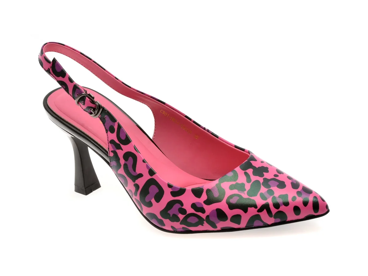 Pantofi Eleganti Gryxx Fucsia H814 Din Piele Naturala