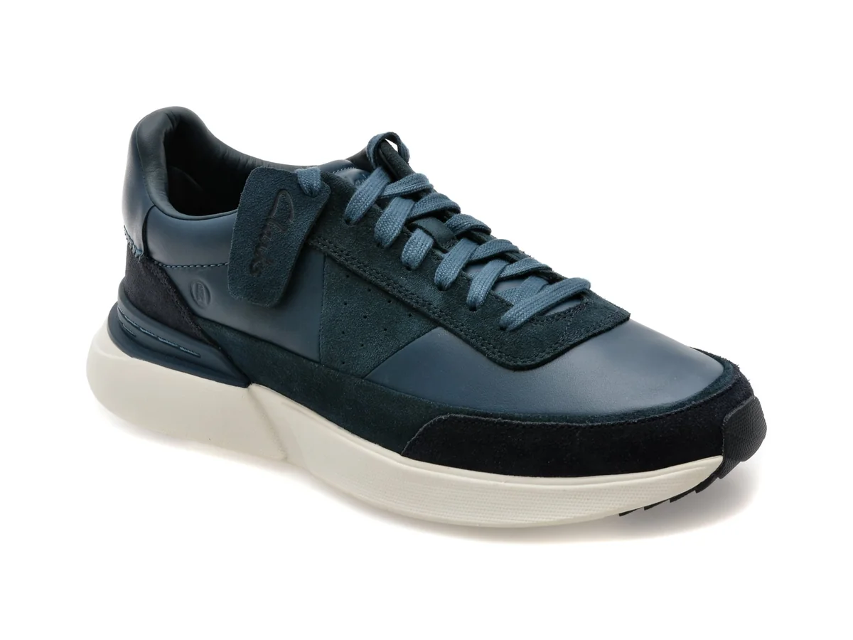 Pantofi Sport Clarks Bleumarin, Craft Pace, Din Piele Naturala