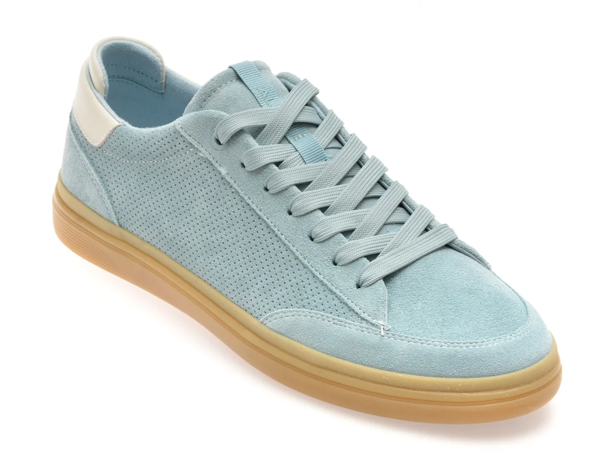 Pantofi Sport Aldo Albastri, Stepup 450, Din Piele Intoarsa