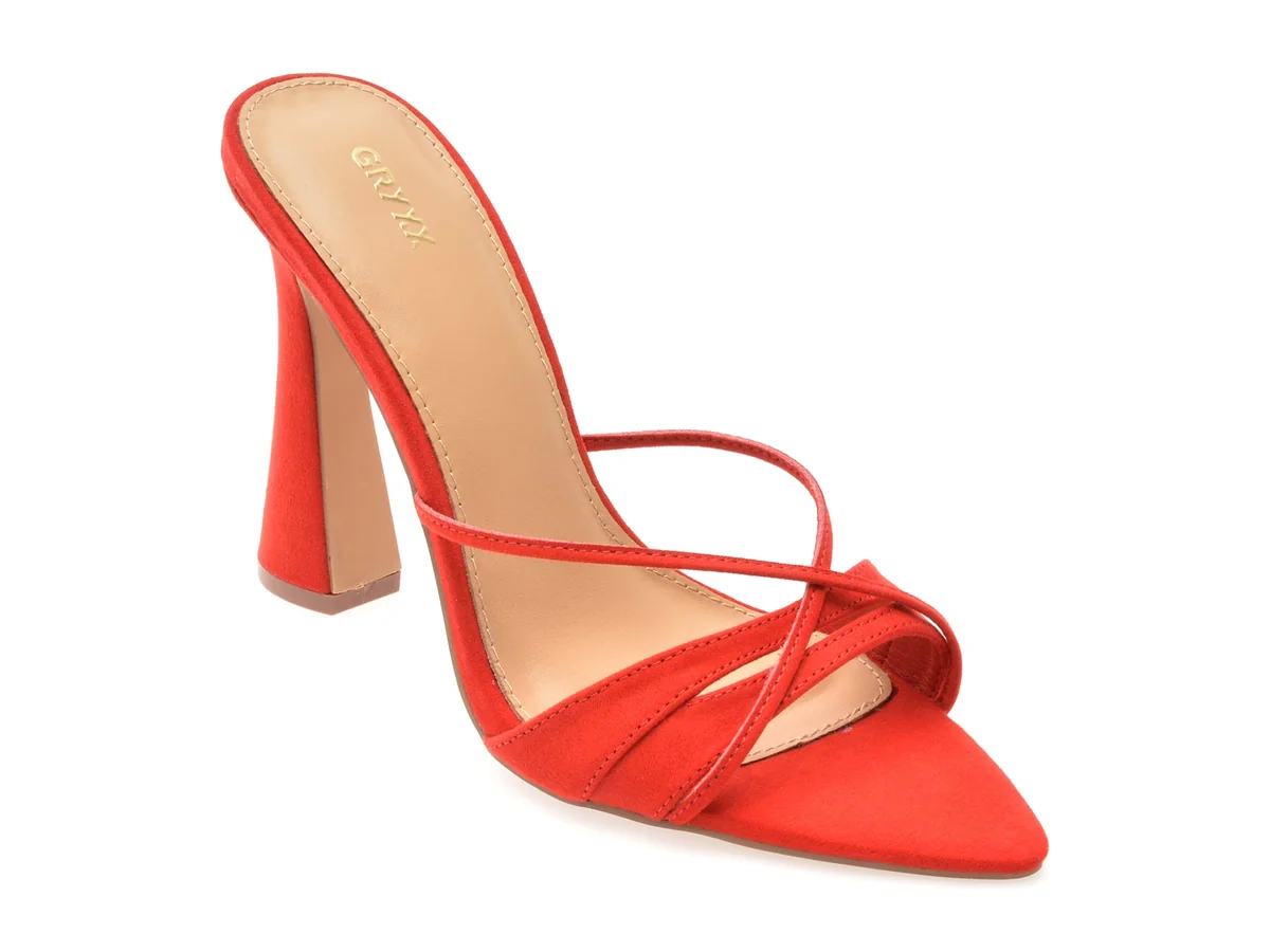 Papuci Gryxx Roșii, 82936, Din Material Textil