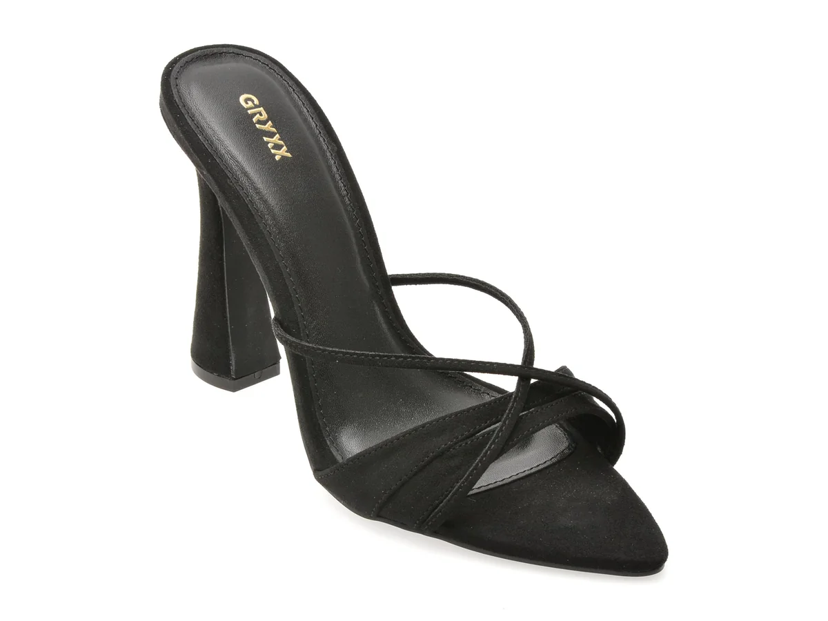 Papuci Gryxx Negri, 82936, Din Material Textil