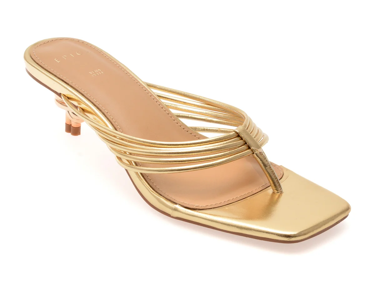 Papuci Epica Aurii, 82933, Din Piele Ecologică