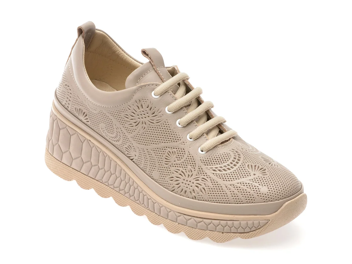 Pantofi Gryxx Gri 210520 Din Piele Naturală