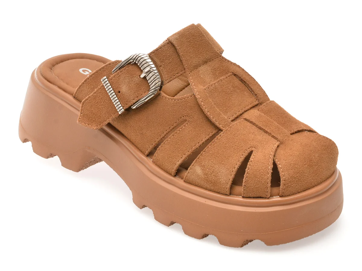 Papuci Gryxx Maro, Y25L216, Din Piele Întoarsă