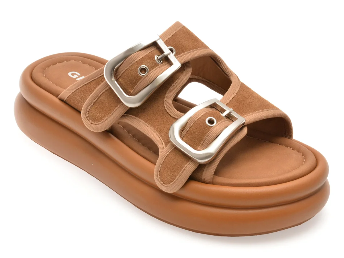 Papuci Gryxx Maro, Y24L08, Din Piele Întoarsă