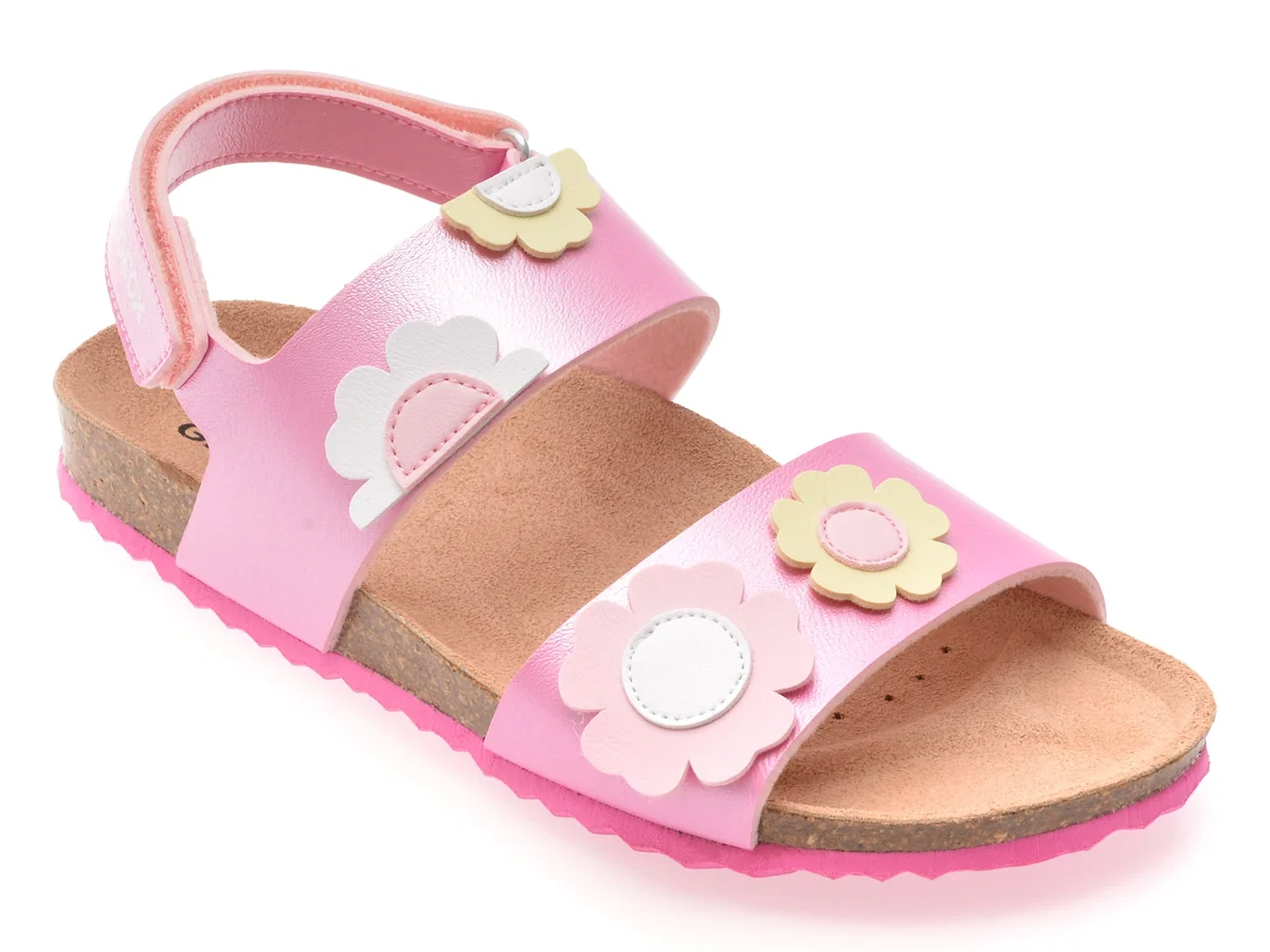 Sandale Geox Roz, J558MD, Din Piele Ecologică