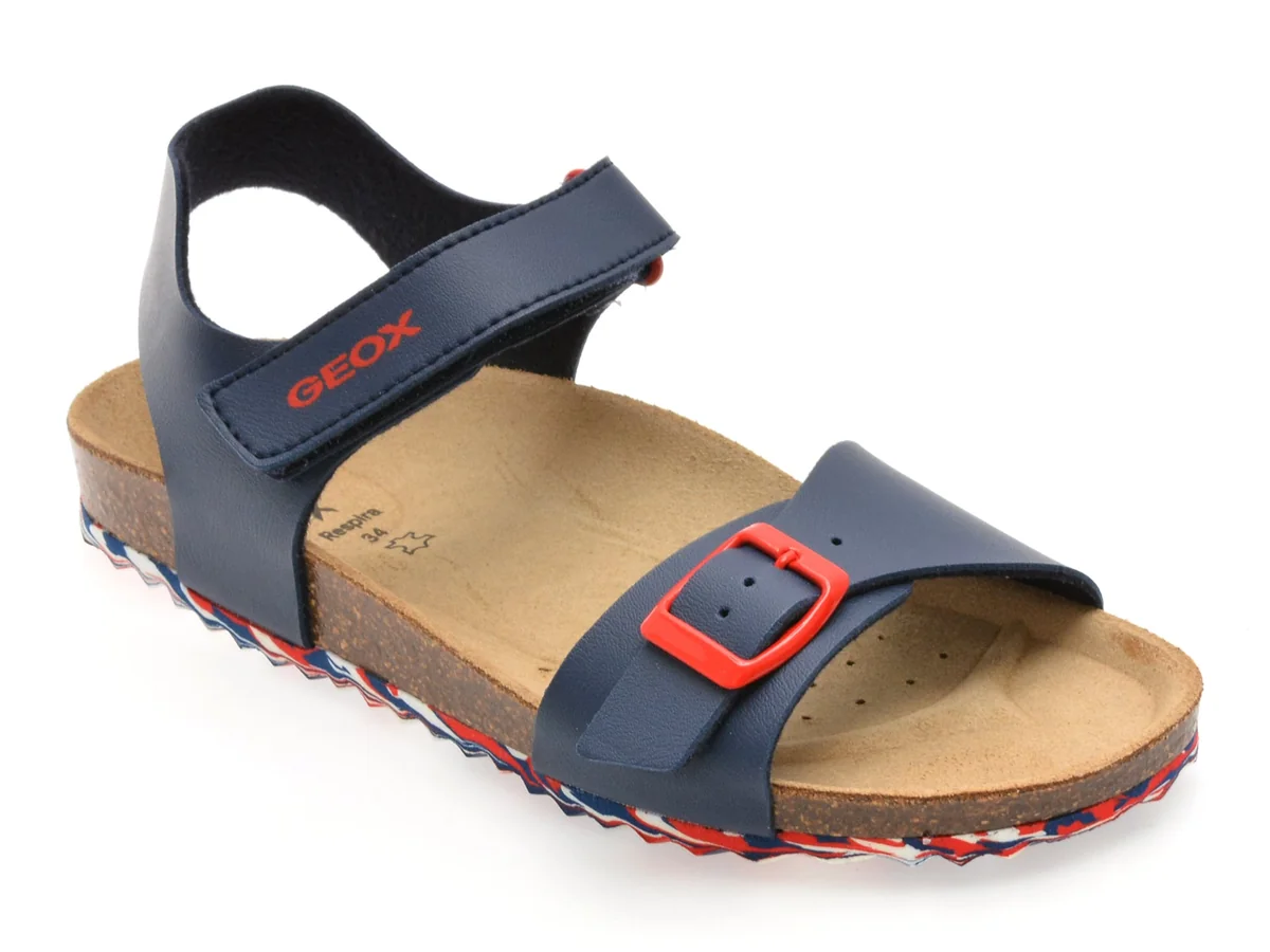 Sandale Geox Bleumarin J028LB Din Piele Ecologica