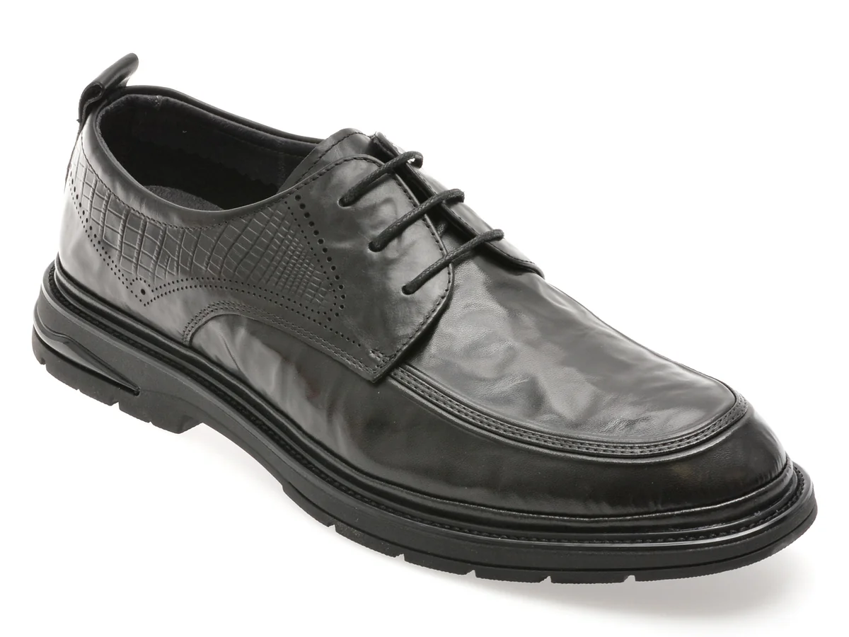 Pantofi Gryxx Negri 98218 Din Piele Naturala