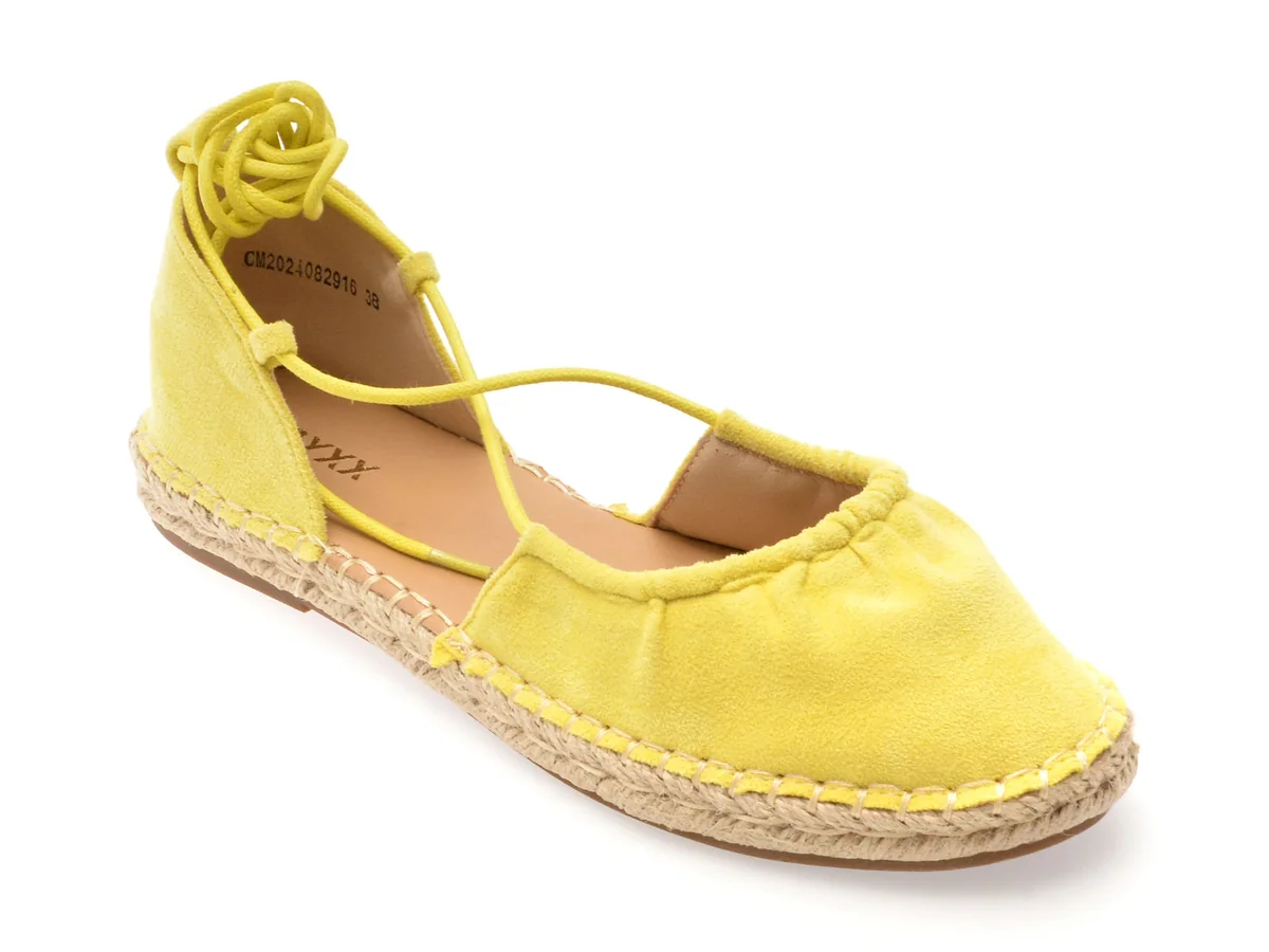 Pantofi Gryxx Galbeni, 82916, Din Material Textil