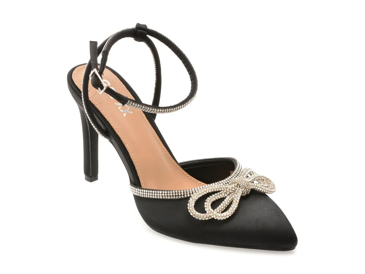 Pantofi Eleganti Gryxx Negri 82945 Din Material Textil