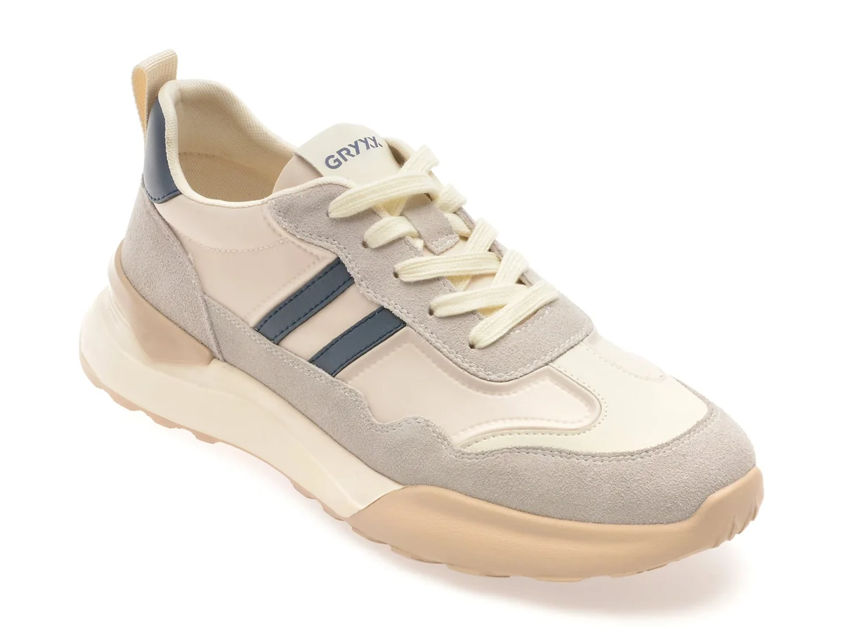 Pantofi Sport Gryxx Bej, 8001, Din Material Textil