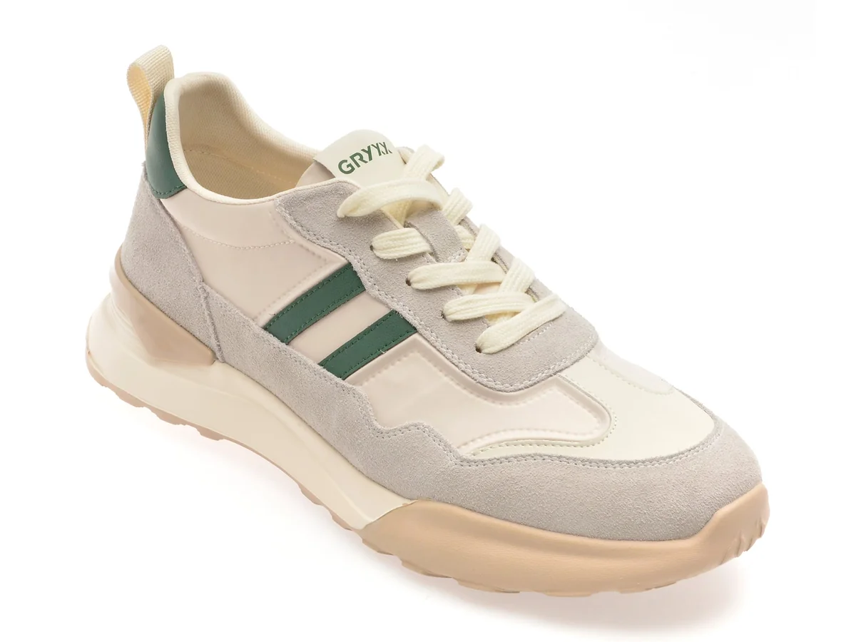 Pantofi Sport Gryxx Bej, 8001, Din Material Textil